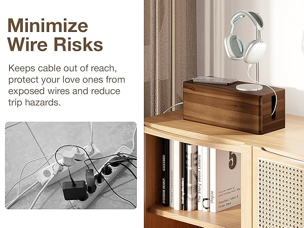 cable box minimize wire risk