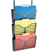Officemate Verticalmate File Pocket with Hanger Set, Gray, 3 Pack (29314)