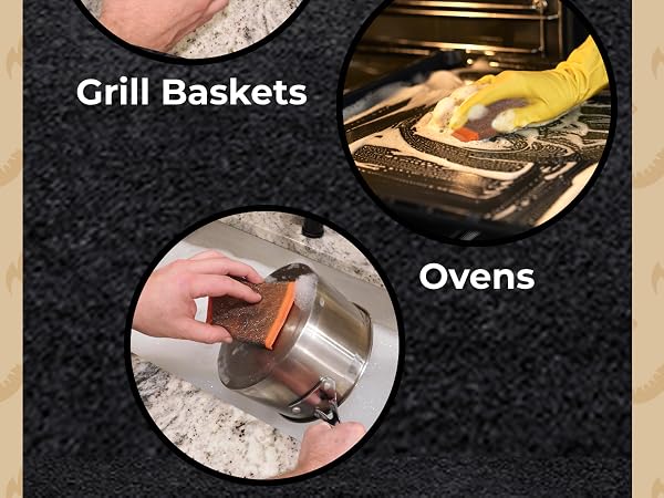 Braize sponges for dishes pots and pan scrubber