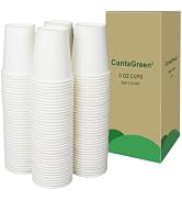 CantaGreen 200 Count 6 OZ Heavy-duty Paper Cups, Coffee Cups, Disposable Hot and Cold Cup