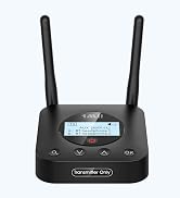 1Mii B06TX+ Long Range Bluetooth 5.3 Transmitter for TV/PC/Projector to 2 Wireless Headphones/Spe...
