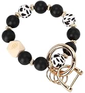 WEESMILE Silicone Key Ring Bracelet for Women | Stretchy Wrist Keychain Bracelet for Car Keys, Wa...
