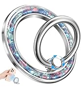 LISEVO Phone Ring Holder Compatible with MagSafe - Magnetic Cell Phone Grip Magnet Removable Fing...