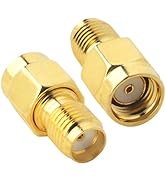 Boobrie SMA RF Coaxial Coax Adapter SMA Female (No Pin) to RP-SMA Male (No Pin) Antennas Connecto...