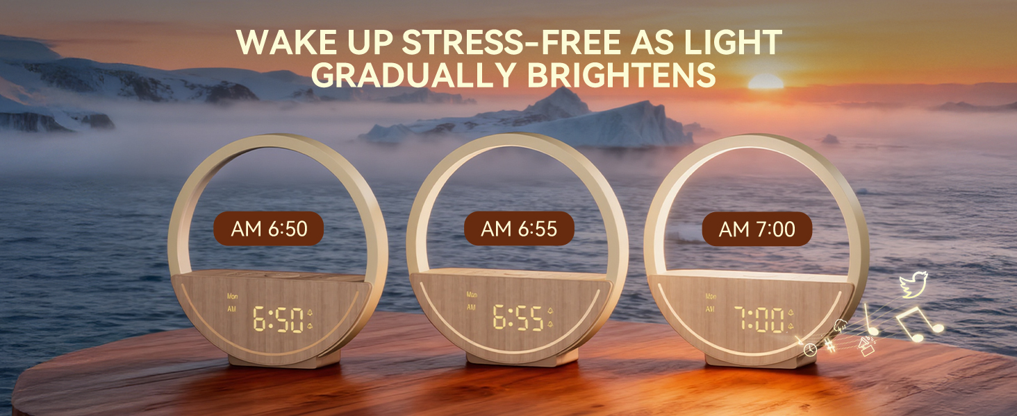 10mins sunrise wake up light