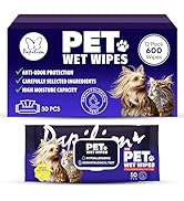 Papilion Pet Wipes for Dogs & Cats, Gentle Grooming & Cleaning Wipes, Safe for Paws, Coat & Face ...