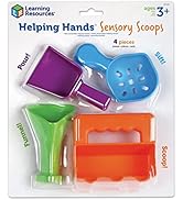 Learning Resources Helping Hands Sensory Scoops - Fidget Sand Toys, Water Bin Play, Tool Set, Fin...