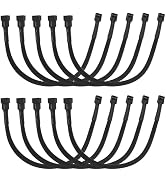 LANMINGLEL 10-Pack PWM 4 Pin Fan Extension Cable,12 inch PC Fan Power Extension Cable, Male to Fe...