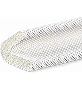 V Shape Weather Stripping, 19FT White Adhesive PU Foam Strip Tape Seal Insulation Weatherproof Do...