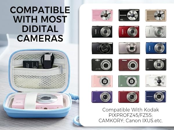 camera case bag digital kodak pixpro phone fz45 pink camkory kids cute accessories charm blue small
