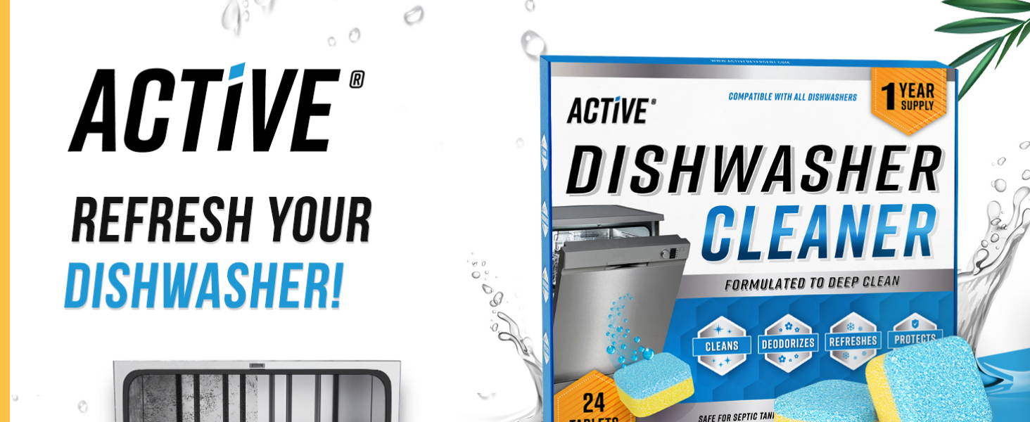 does your dishwasher stink? Clean it with active washer cleaner
