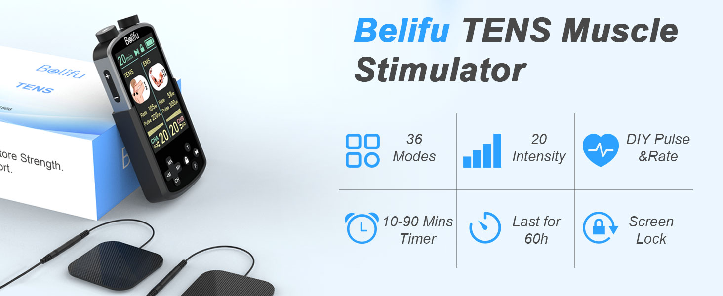 electric muscle stimulator tens unit' tense muscle relaxer muscle stimulator for pain relief
