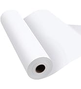 Phinus Craft Paper Roll 15''×2400'', Industrial-Grade Kraft Paper Roll, White Easel Paper Roll fo...