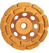 KSEIBI 644116 Diamond Concrete Grinding Wheel 4 1/2" x 5/8"-11 for Polishing and Cleaning Stone C...