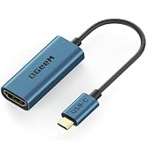 QGeeM USB C to HDMI Adapter 4K@60Hz,Type-C Thunderbolt 3/4 to HDMI Adapter Converter,Compatible f...