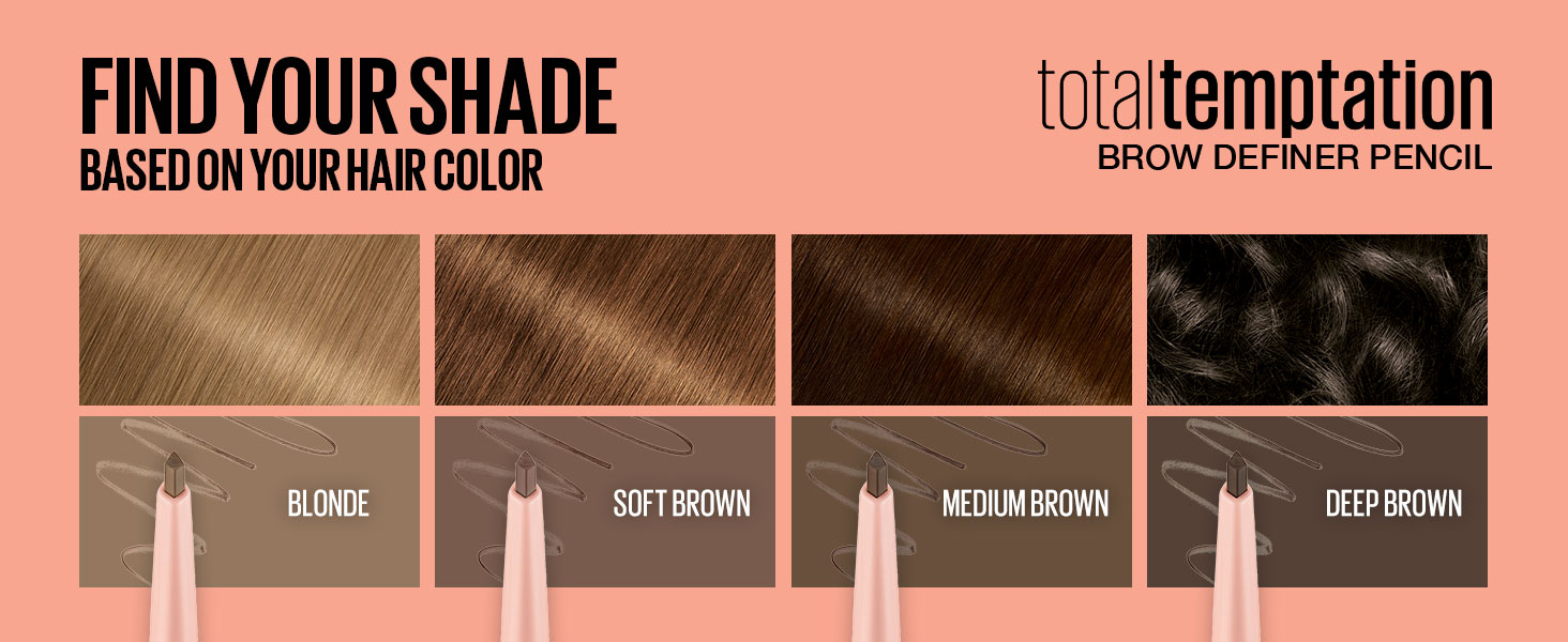 Total temptation brow find your shade