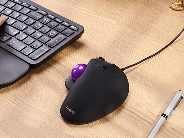 trackball mouse track ball thumb wired roller rollermouse rollerball ergonomic stationary