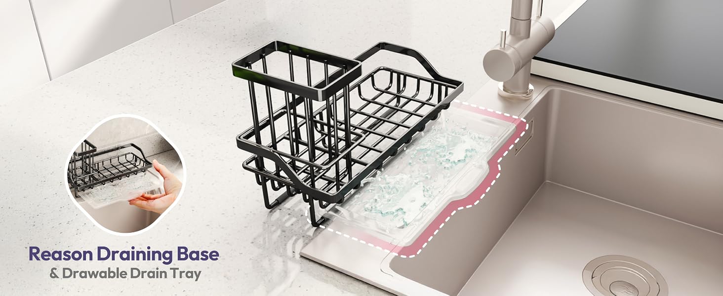 Sink Caddy Sponge Holder Kitchen Sink Organizer