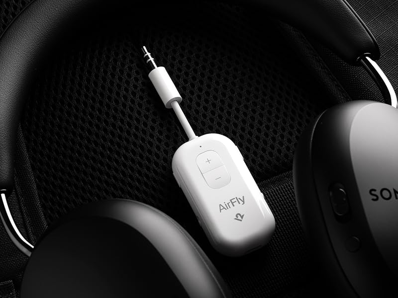 AirFly Pro 2 in between headphones