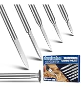 Wood Carving Drill Bits Set for Dremel Rotary Tool, 6Pcs Engraving Drill Bits Wood Carving Tools ...