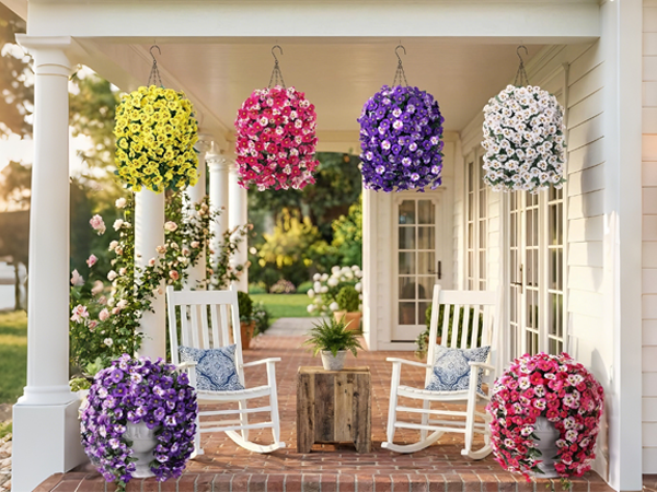 silk flowers for outside