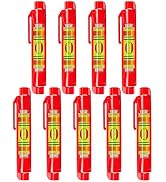 Line Level, Firecore 9pcs String Line Leveler Tools 3 Inch, Small Pocket Bubble Levels for Hangin...