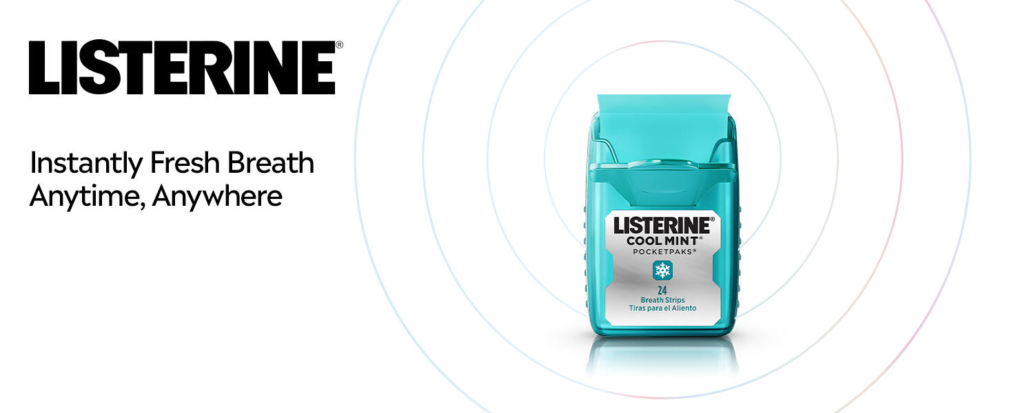 bad breath treatment for adults, Listerine strips, Listerine breath strips, Listerine pocketpaks