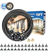 Misters for Outside Patio,Outdoor Water Misting Cooling System,75FT|23M.Backyard Mist Kit for Gar...