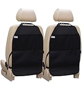 Viaviat Car Seat Protector Large Kick Mat 2 Pack Durable Water Resistant Auto Seat Back Covers wi...