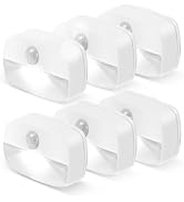 ZISUYU Motion Sensor Light Indoor Led Night Light Stick on Nightlight Battery Operated Lights for...