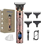 AMULISS Professional Hair Trimmer Mens Hair Clippers Zero Gapped Cordless Hair Trimmer Profession...