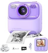 masterbee Kid Camera Instant Print Photo, Birthday Gifts for Girls and Boys, Kids Digital Camera ...