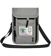 HOTEMIA Neck Wallet for Travel,Passport Holder Neck Pouch for Men Women with Adjustable Neck Stra...