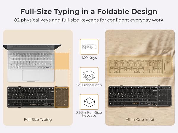 AF01 foldable keyboard