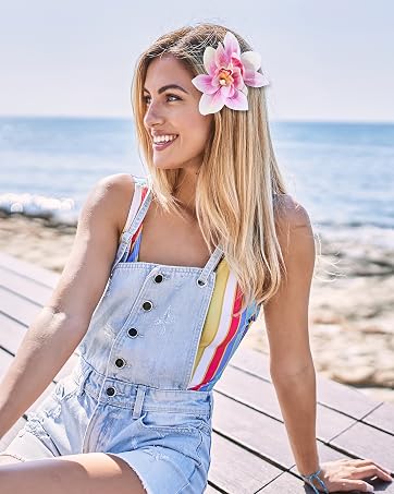 Hawaiian Flower Hair Clips