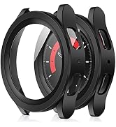 Amizee 2 Pack Case Compatible with Samsung Galaxy Watch 5 Pro 45mm with Built in Screen Protector...