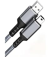 USB-A to Mini USB 2.0 Cable 6.6FT USB 2.0 to Mini B Male Charger Cord Durable USB Mini to USB Cha...
