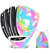 Kids Baseball Glove Softball Gloves for Girls, Baseball Mitts with Drawstring Bag, Teeball Gloves...