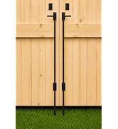 TRIPLE DEER 36" Heavy Duty Cane Bolt Gate Drop Rod Hardware Ground Latch for Wood PVC Vinyl Metal...