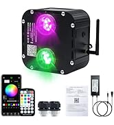AKEPO 50W Dual-Head Dual-Color Twinkle Fiber Optic Light Engine, Twinkle+Same or Different Color+...