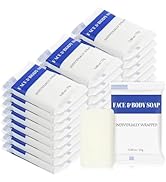 Travel Size Bars Soap in Bulk, Individually Wrapped Mini Small Body Hand and Face Soaps Toiletrie...
