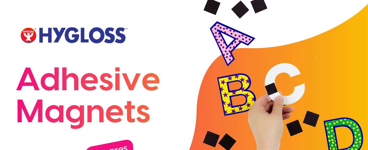 Hygloss Magnetic Dots with Adhesive Backing, Small Magnets for Crafts, Thin Flat Circle Magnetic