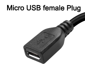 micro male to female power cable