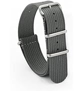 TACTICAL FROG Nylon Watch Band 18mm 20mm 22mm, One-Piece Waterproof Military Watch Straps Replace...