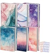 Anseal 6 Packs Neon Pattern Stretchable Book Sleeve Cover for Paperbacks Hardcovers Textbooks up ...