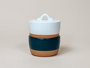 vanilla white and charcoal salt and pepper jar