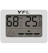 YFL Digital Hygrometer Thermometer,Indoor Thermometer with Comfort Indicator,Pratical Room Temper...