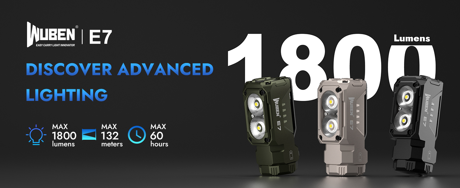 WUBEN E7 Rechargeable EDC Flashlight