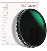 PROfezzion 67mm Variable ND Filter ND2-ND2000 Variable Neutral Density Fader for Sony FE 24mm f1....