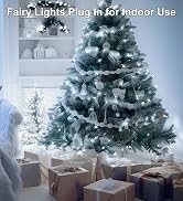 MGYIF 100FT 300 LED Christmas Lights Plug in,Outdoor Indoor Waterproof Fairy Lights with Timer an...